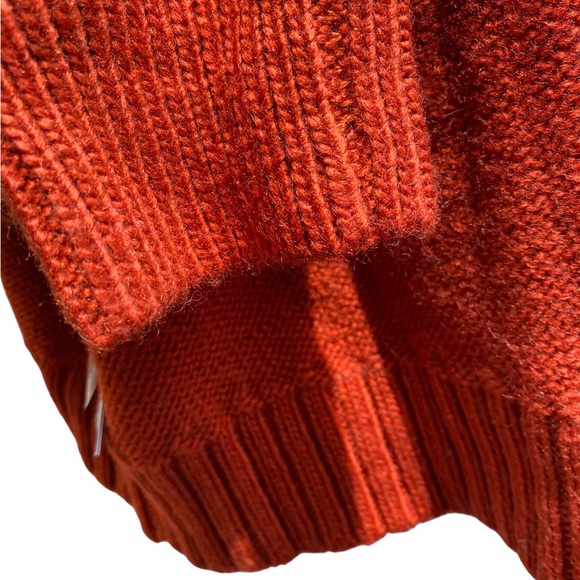 NWT BB Dakota Long Sleeve Wool Blend Cable Knit Cropped Sweater Size Large - Picture 9 of 13